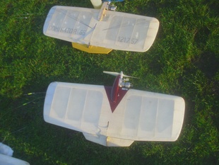 Top: A Lovely Model by Willie Walace. Flew as well as it looks. Bottom: A very nice model by Rich Houghton built to the high standards of his old team racers.
